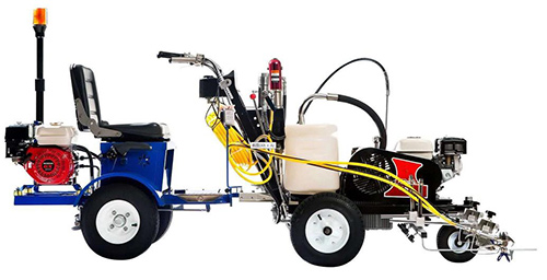 Gasoline Road Line sprayer with hopper