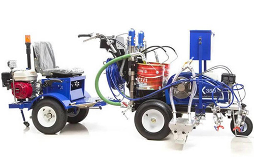 Gasoline Road Line sprayer with hopper